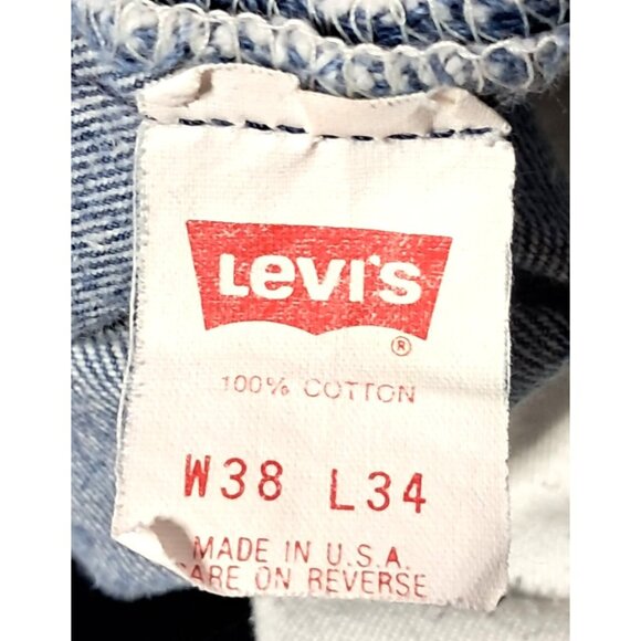 Vintage Levis 501 XX Jeans Madein USA Button Fly Shrink to Fit Blue Denim Levi S - Picture 7 of 15